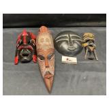 Wooden Mask Wall Decor