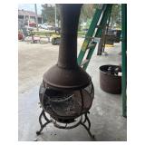 Fireplace chimney.