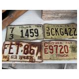 Vintage license plates