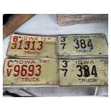 Vintage license plates