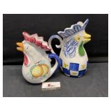 Ceramic Chicken Pitchers