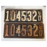 Vintage license plates