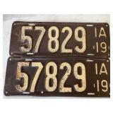Vintage license plates