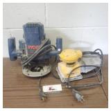Robin Router and Dewalt Sander
