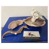 Sea Horse and Shells. Appears to have been