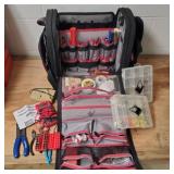 Electricians Tool Bag With Tools and Parts