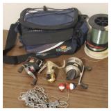 Fishing Reels,  Line,  Flambeau Bag