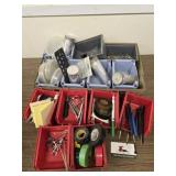Parts Bins, Tools, Tape, Miscellaneous Electronics