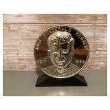 John F. Kennedy metal Memorial coin bank