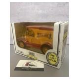 Ertl 1913 Model T Bank featuring Case branding,