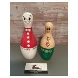 Vintage bowling coin banks