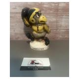 Vintage Herky the Hawk money bank