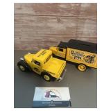 Assorted diecast metal Iowa Hawkeye money banks
