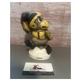 Vintage Herky the Hawk money bank