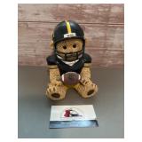 Vintage Iowa Hawkeye bear football money bank