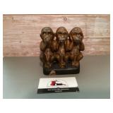 Cast-iron monkey Coin bank