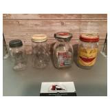 Glass coin banks