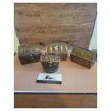 Cast iron and metal coin banks