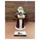 Vintage Santa cast iron coin bank