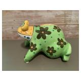 Ceramic Pati frog coin bank