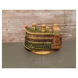 Ceramic Mississippi river boat coin bank