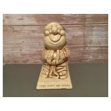 Ceramic monk coin bank