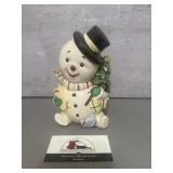 Relco Japan ceramic snowman coin bank