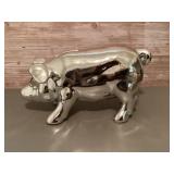 Ceramic pig coin bank
