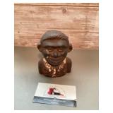 Blackamore novelty cast-iron money bank