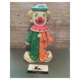 Vintage MCM Chalkware dual happy/sad Clown coin