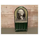 George Washington plastic coin bank