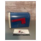 U.S. Mail Blue Metal Mailbox Coin Bank