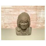 Cast iron Native American coin bank