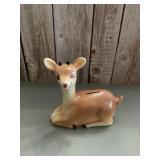 Vintage Rudolph coin bank  plastic