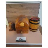 Wooden coin banks