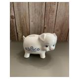 Vintage Corning ware piggy bank featuring the