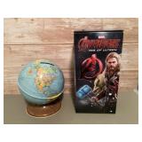 Tin Avengers & globe coin banks