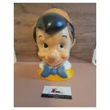 Pinocchio coin bank plastic