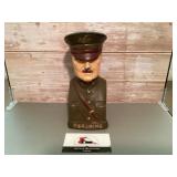 Cast-iron US General Pershing coin bank