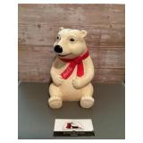 Vintage Coca-Cola, plastic polar bear bank