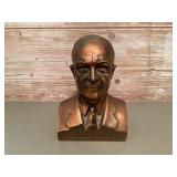 Banthrico metal Eisenhower bust coin bank