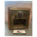 Antique USPS P O Post Office Postal Box Door