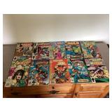 Marvel comics featuring avengers  and X-Men