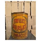 Sweet Burley tobacco tin