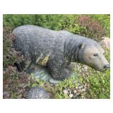 Large cement bear