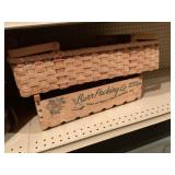 Fruit crate and wicker basket