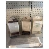 Matches holders and comb holder