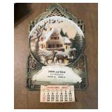 John and Ella Dexter Cardboard Advertiser calendar