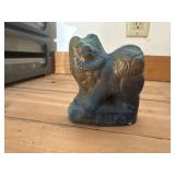 Chalk ware dog