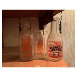 AE Glass milk bottles